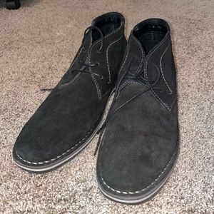 Steve madden black suede shoes